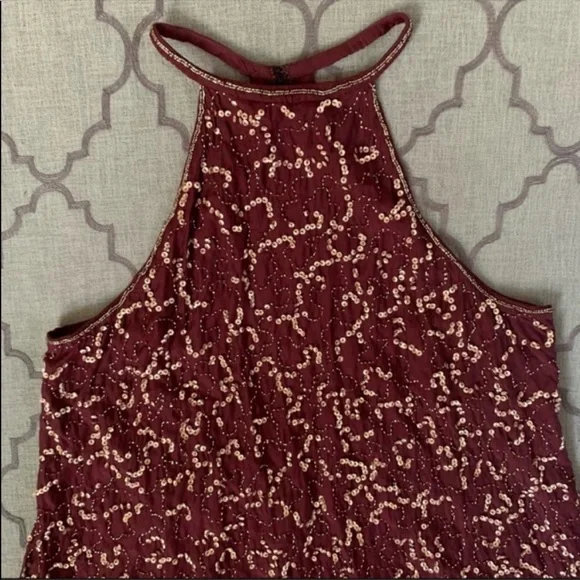 STUNNING RARE Free People Sassy Glam! Sequin Open Back Flying High Mini Dress - Picture 3 of 16